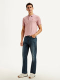 Men's 513 Dark Blue Slim Straight Fit Mid Rise Jeans