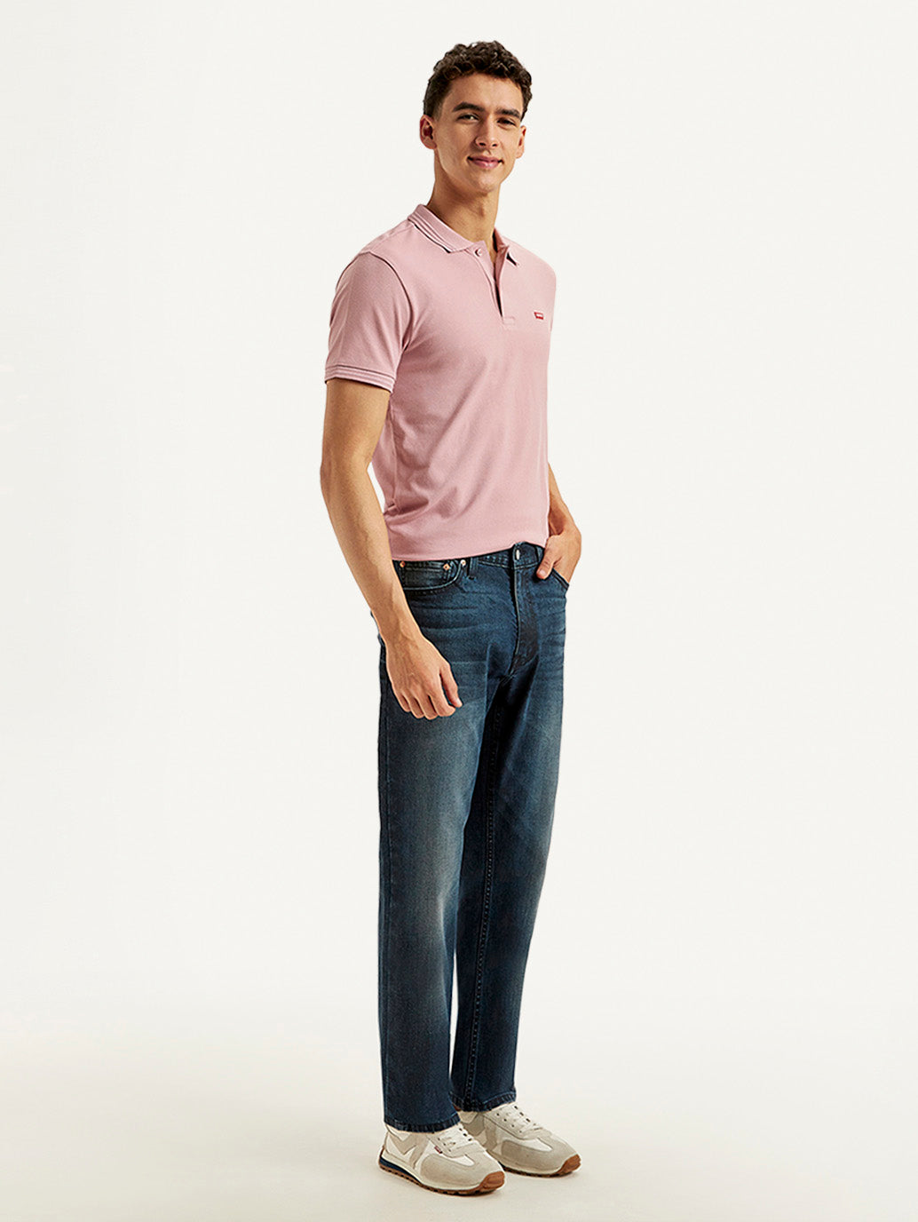 Men's 513 Dark Blue Slim Straight Fit Mid Rise Jeans