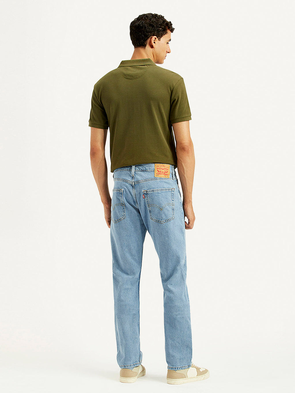 Men's 513 Light Blue Slim Straight Fit Mid Rise Jeans