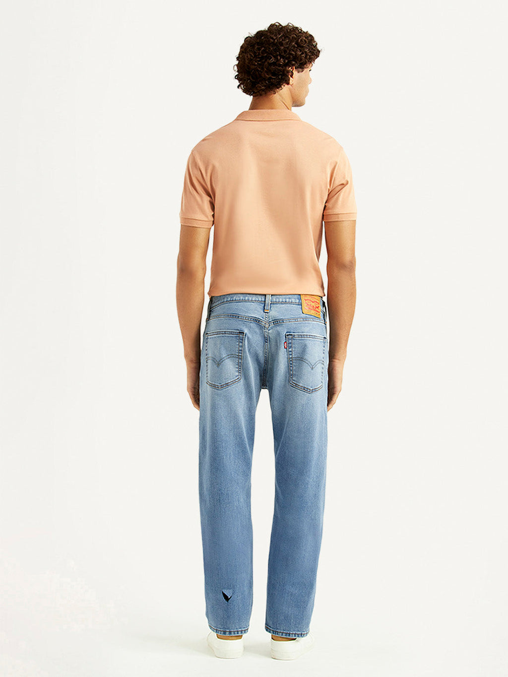 Men's 513 Light Blue Slim Straight Fit Mid Rise Jeans