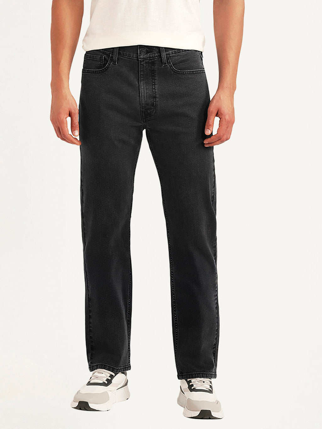 Men's 513 Black Slim Straight Fit Mid Rise Jeans