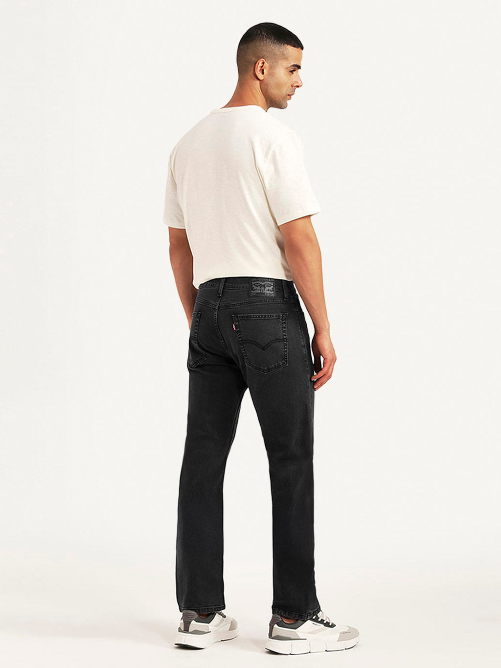 Men's 513 Black Slim Straight Fit Mid Rise Jeans