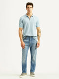 Men's 513 Light Blue Slim Straight Fit Mid Rise Jeans