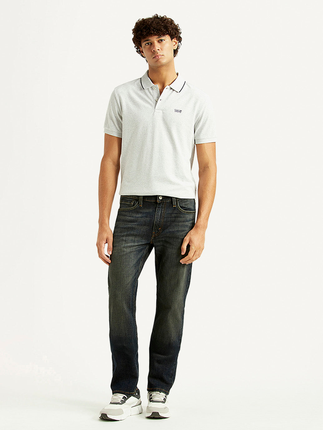 Men's 513 Charcoal Grey Slim Straight Fit Mid Rise Jeans