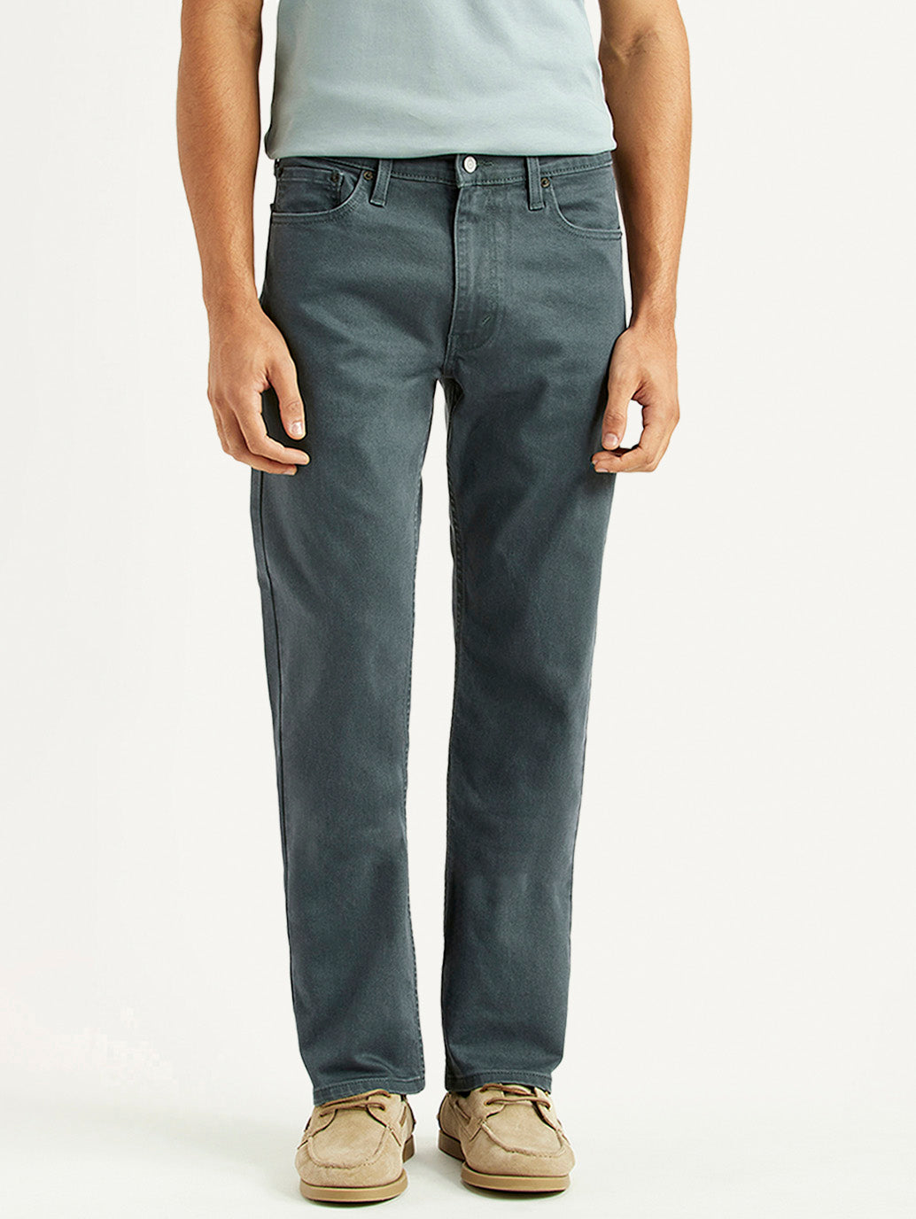 Men's 513 Grey Slim Straight Fit Mid Rise Jeans