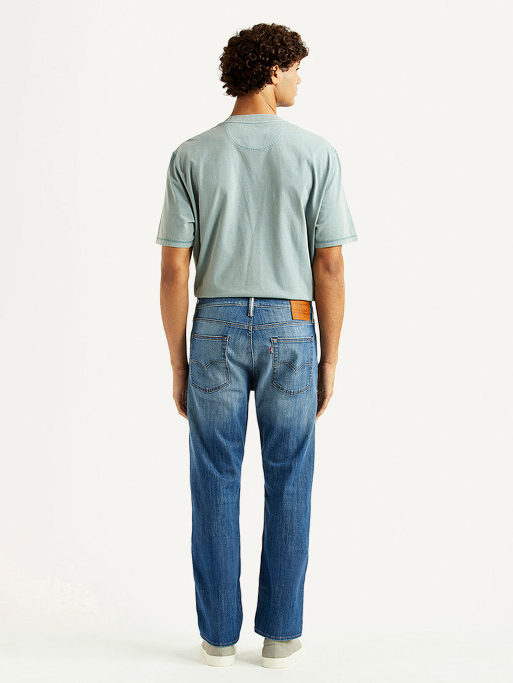 Men's 513 Blue Slim Straight Fit Mid Rise Selvedge Jeans