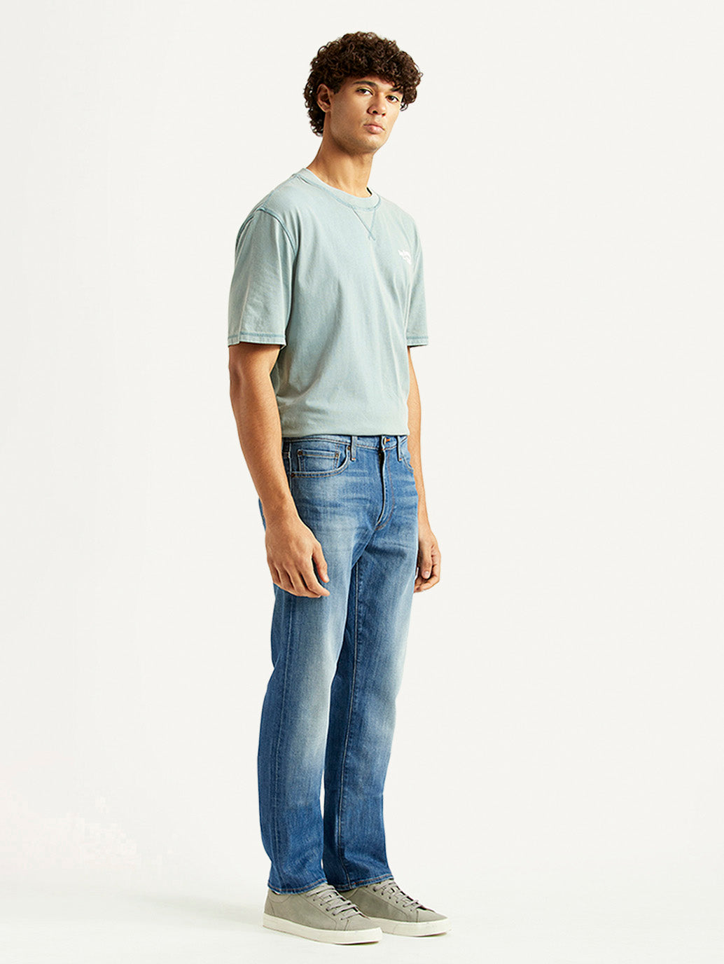 Men's 513 Blue Slim Straight Fit Mid Rise Selvedge Jeans