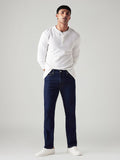 Men's 513 Dark Blue Slim Straight Fit Mid Rise Jeans