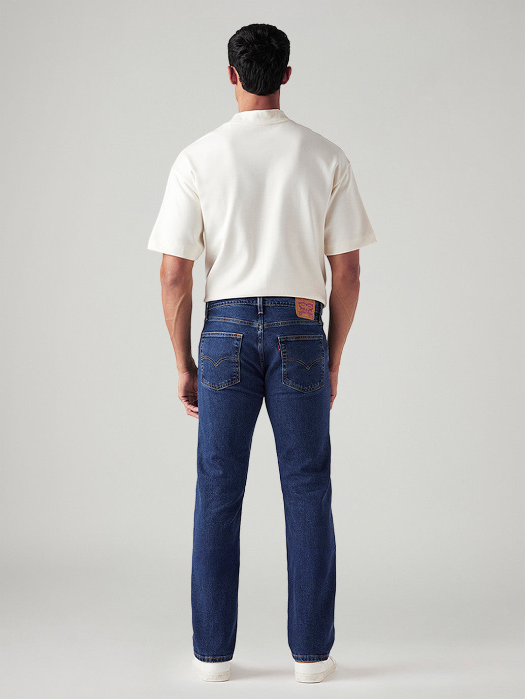 Men's 513 Blue Slim Straight Fit Mid Rise Jeans