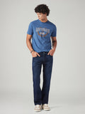 Men's 513 Dark Blue Slim Straight Fit Mid Rise Jeans