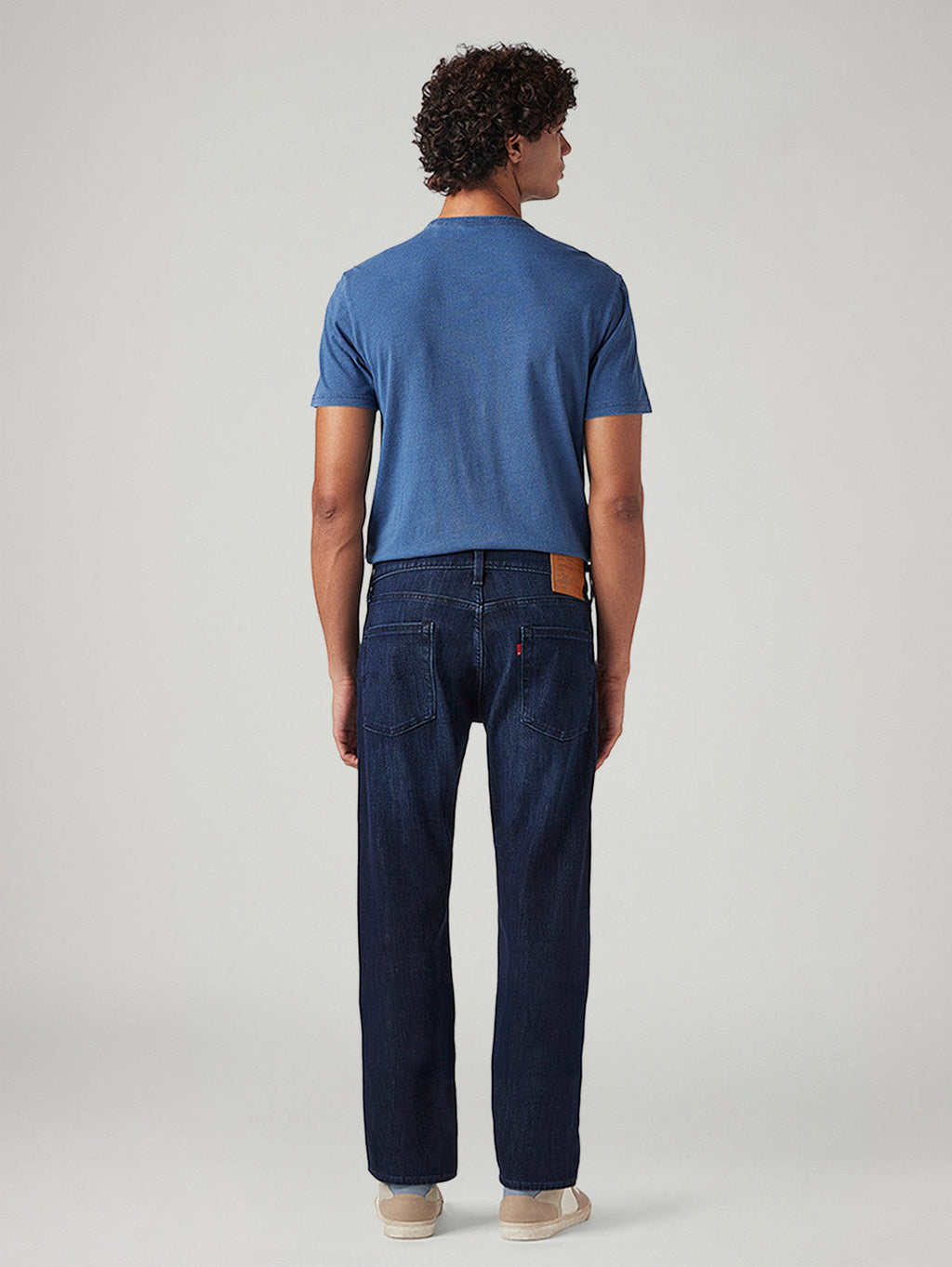 Men's 513 Dark Blue Slim Straight Fit Mid Rise Jeans