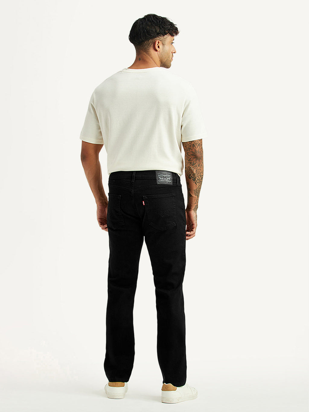 Men's 513 Black Slim Straight Fit Mid Rise Kooltex Jeans