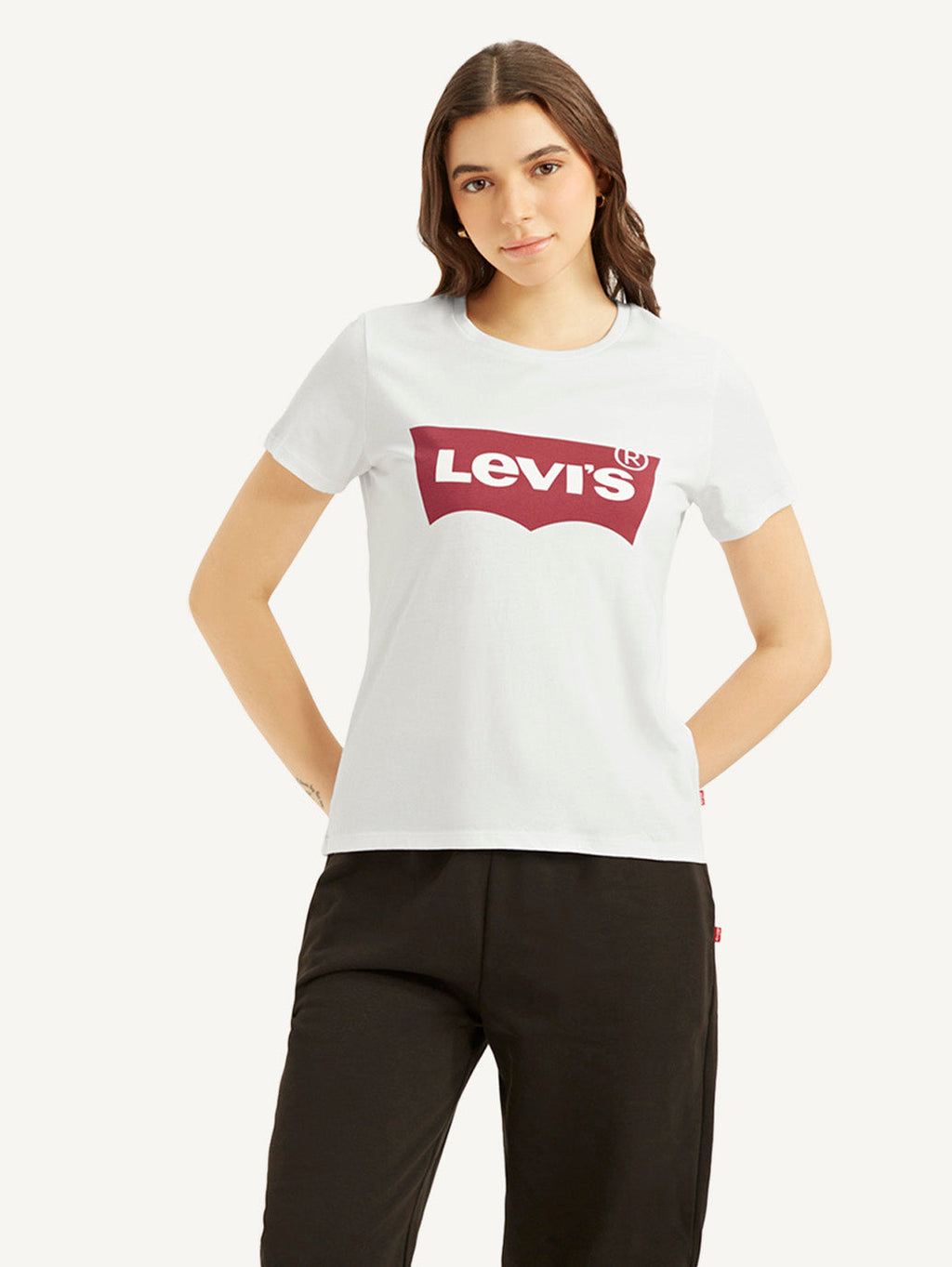 Women's Brand Logo Crew Neck T-Shirt