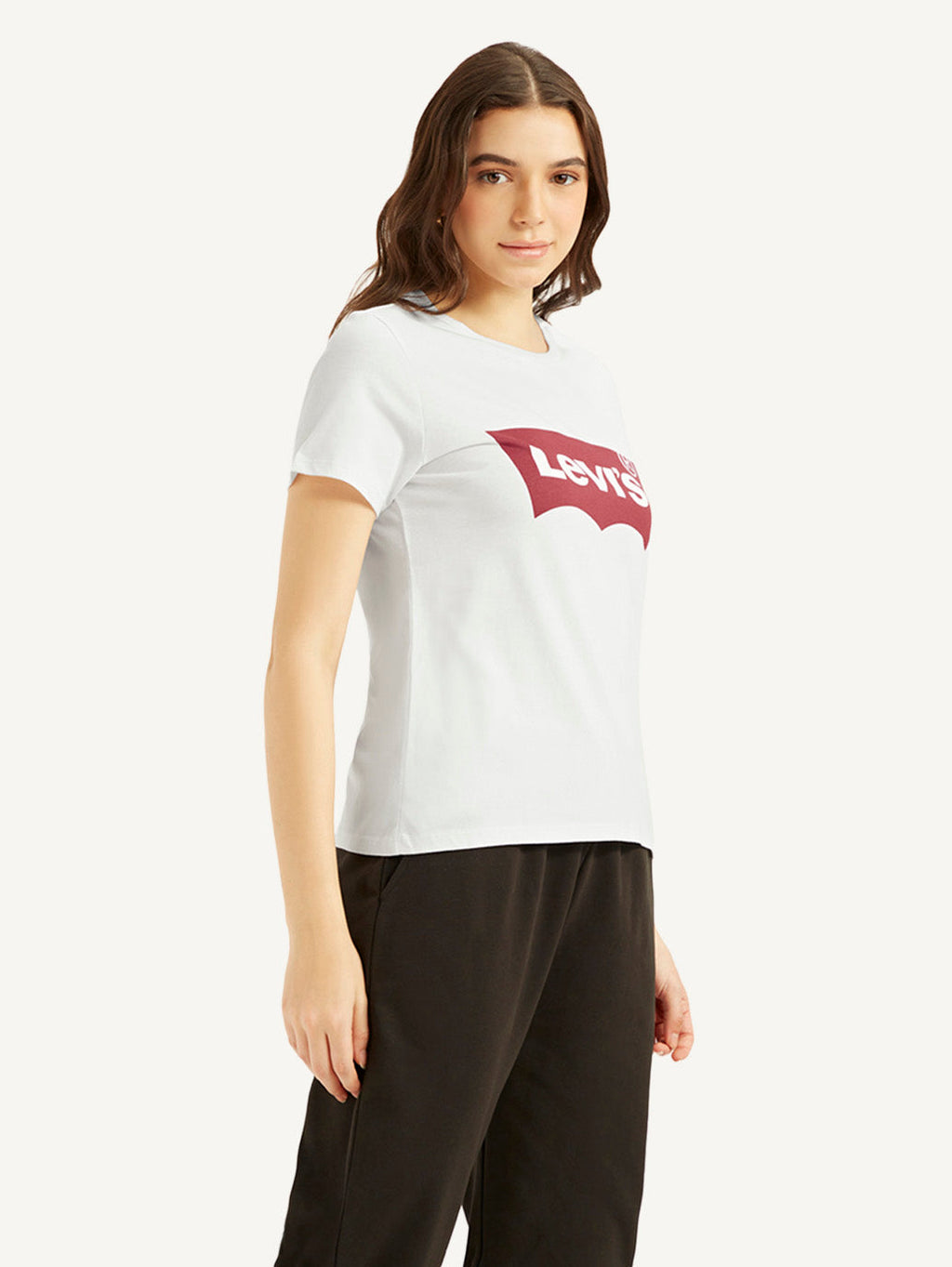 Women's Brand Logo Crew Neck T-Shirt