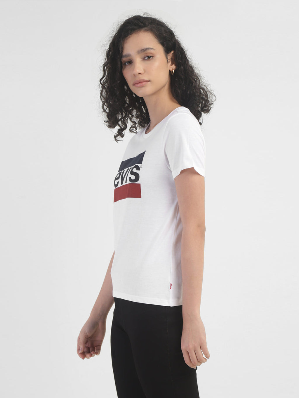 Women's Brand Logo Crew Neck T-shirt