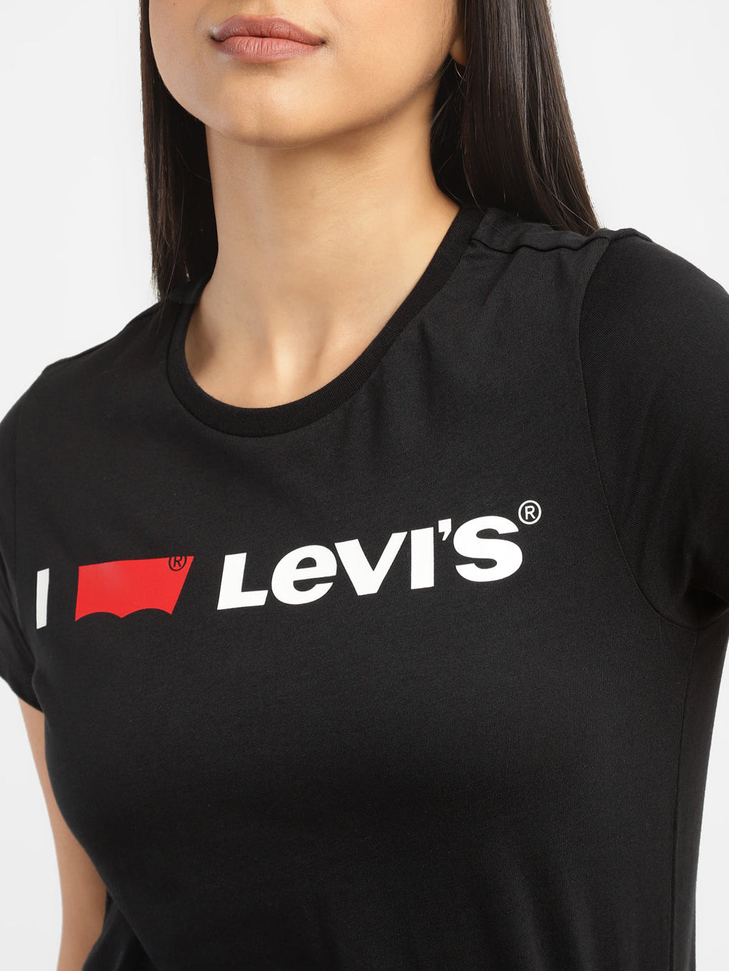 Women's Brand Logo Regular Fit T-shirt