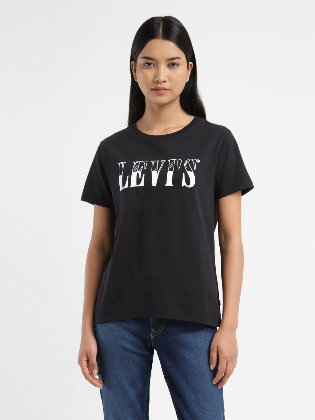 Women's Brand Logo Crew Neck T-shirt