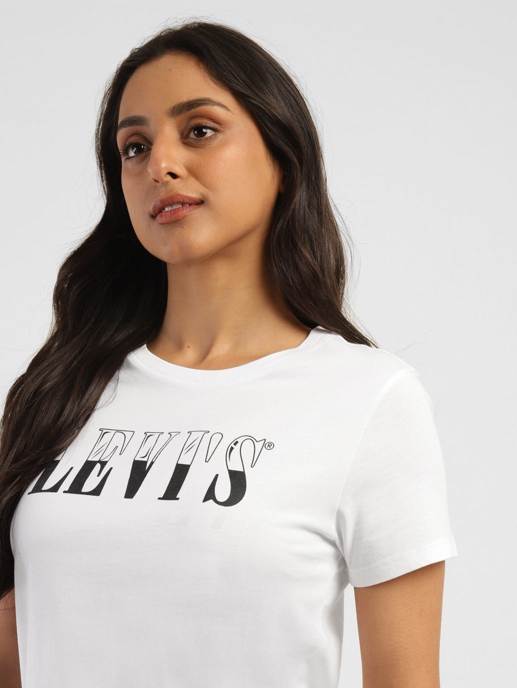 Women's Brand Logo Crew Neck T-shirt