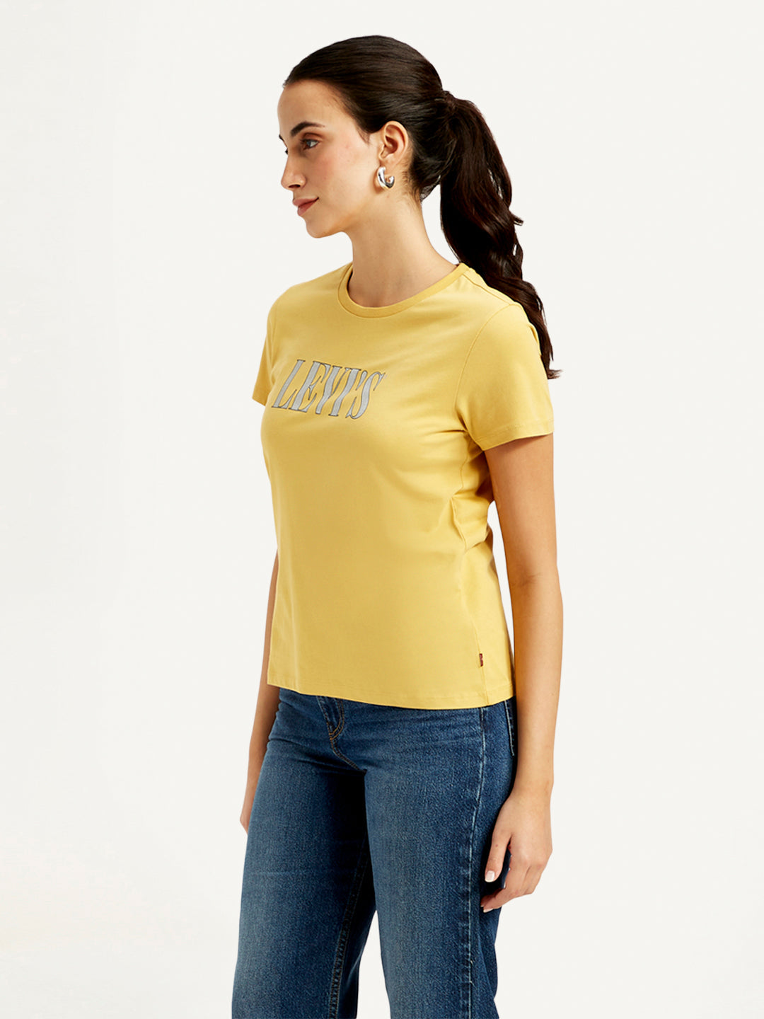 Women's Brand Logo Crew Neck T-Shirt