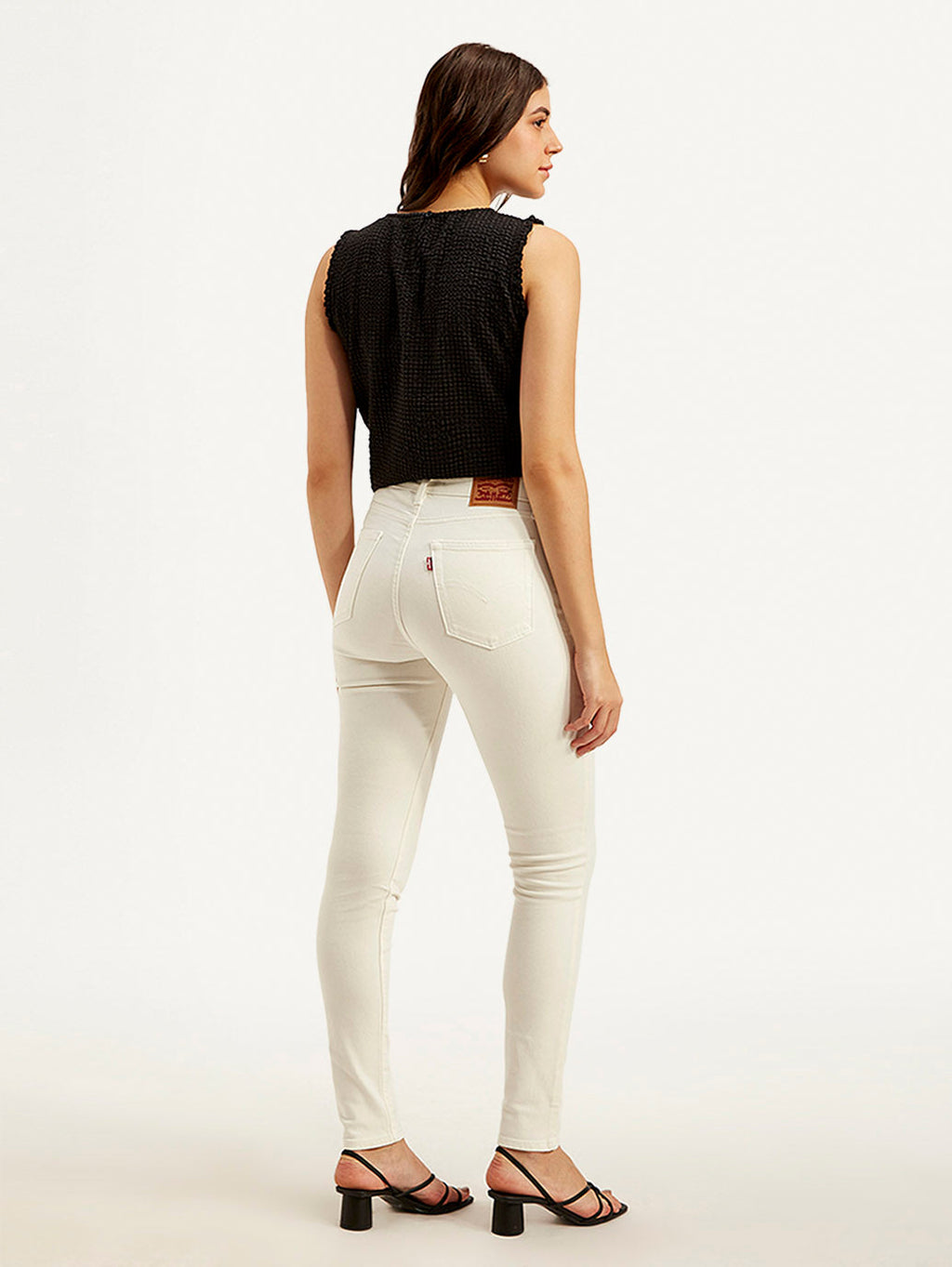 Women's 721 Off White Skinny Fit High Rise Jeans