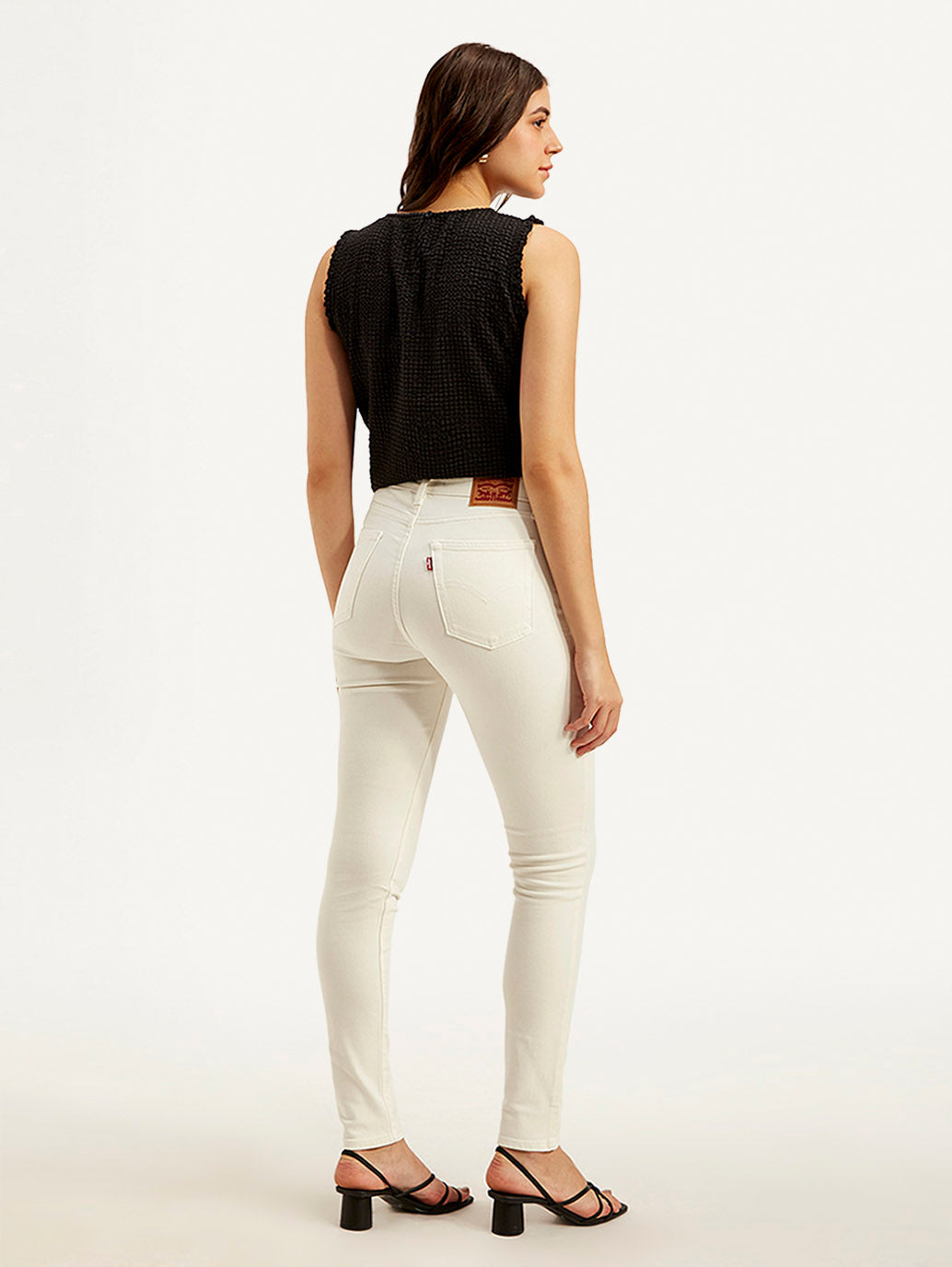 Women's 721 Off White Skinny Fit High Rise Jeans