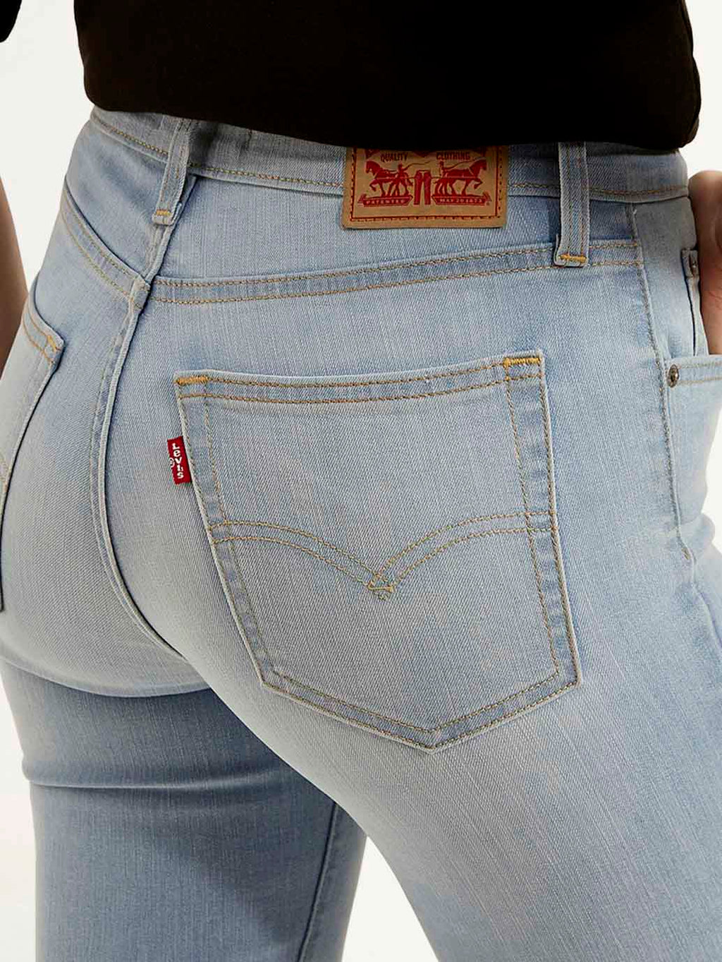 Women's 721 Light Blue Skinny Fit High Rise Jeans