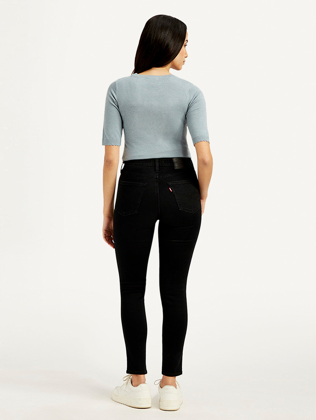 Women's 721 Black Skinny Fit High Rise Jeans