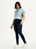 Women's 721 Dark Blue Skinny Fit High Rise Jeans