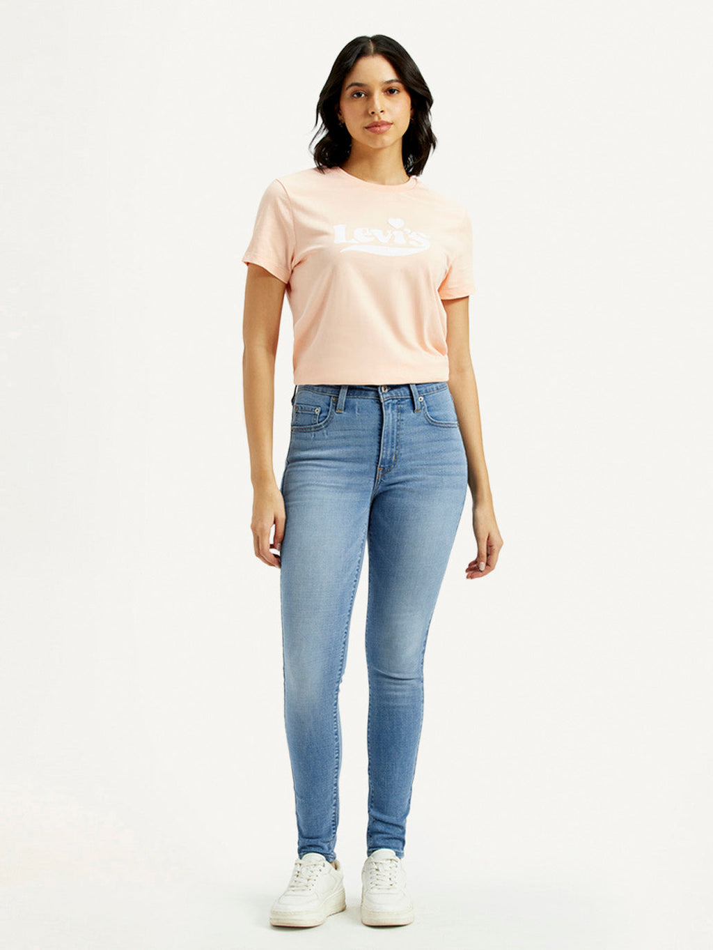 Women's 721 Light Indigo Skinny Fit High Rise Jeans