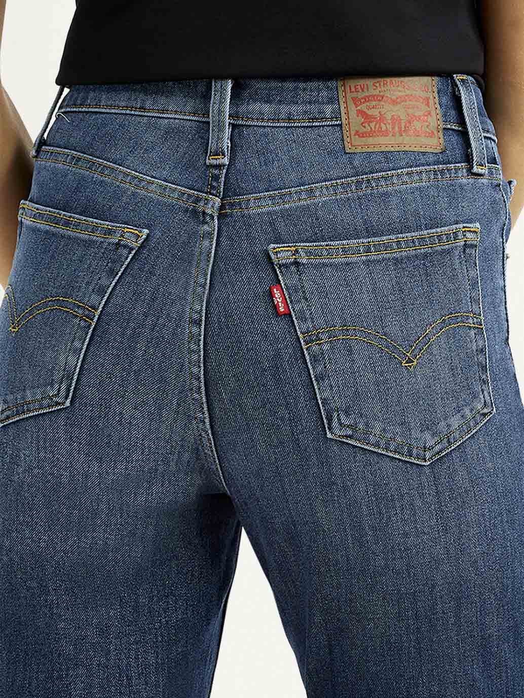 Women's Dark Indigo Skinny Fit High Rise Jeans