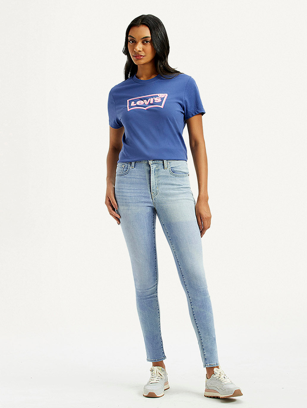 Women's 721 Light Indigo Skinny Fit High Rise Jeans