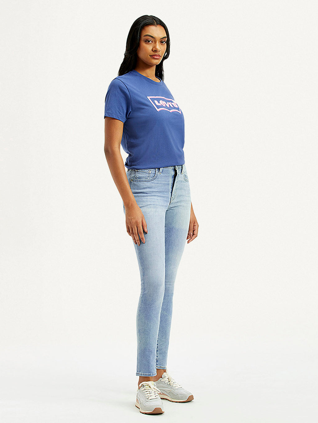 Women's 721 Light Indigo Skinny Fit High Rise Jeans