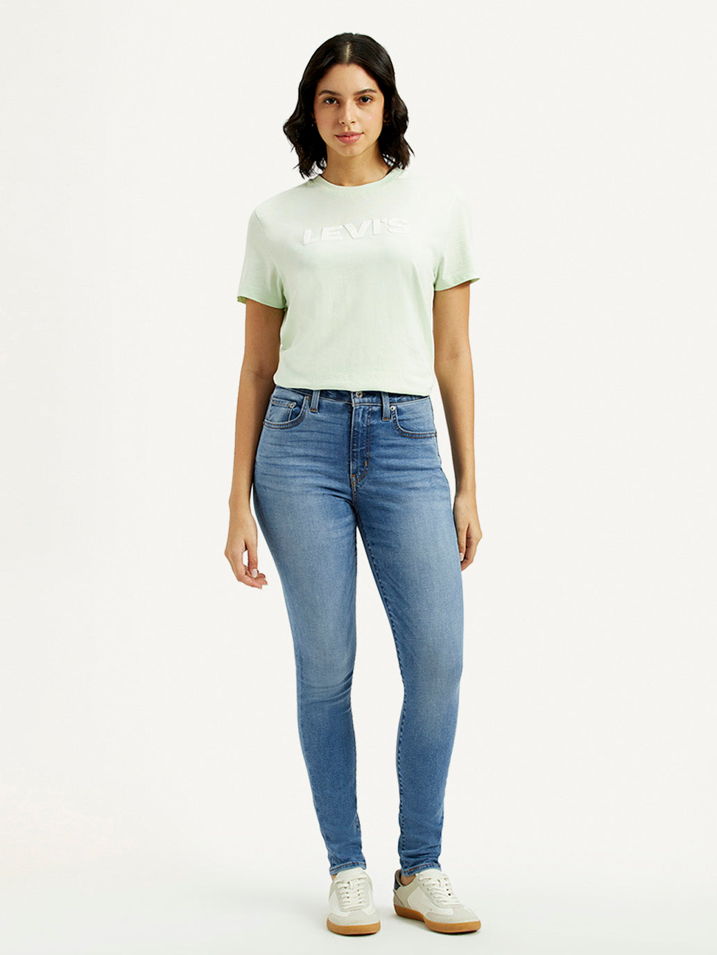 Women's 721 Med Indigo Skinny Fit High Rise Jeans
