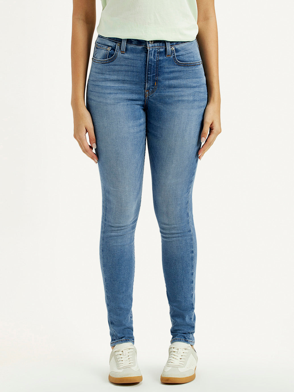 Women's 721 Med Indigo Skinny Fit High Rise Jeans