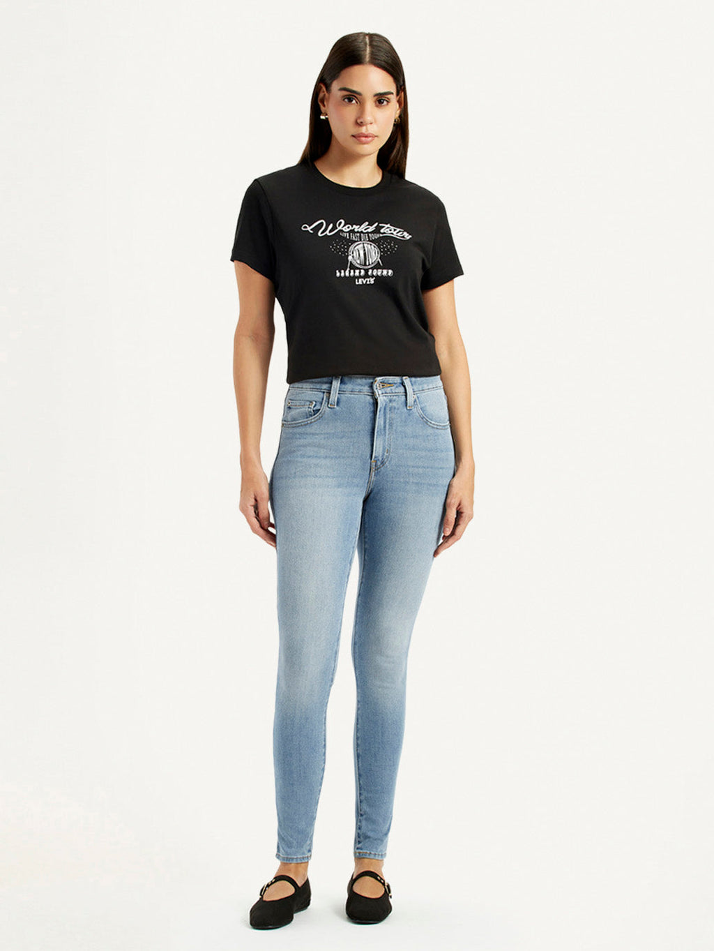 Women's High Rise Skinny Light Indigo Jeans