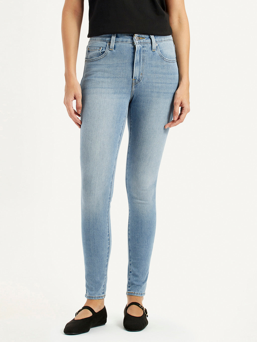 Women's High Rise Skinny Light Indigo Jeans