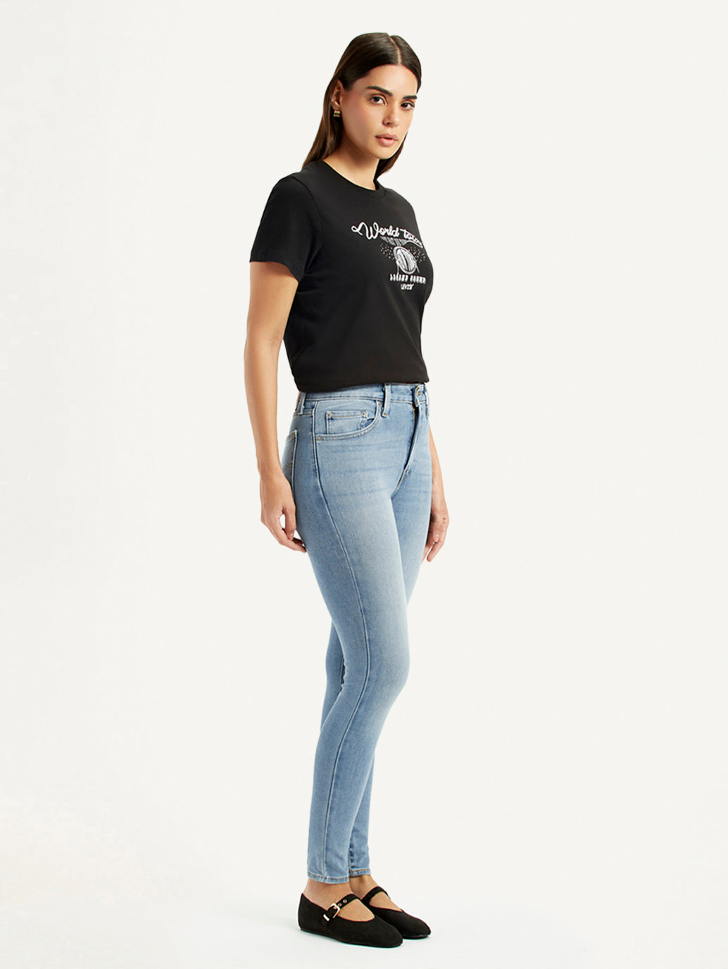 Women's High Rise Skinny Light Indigo Jeans
