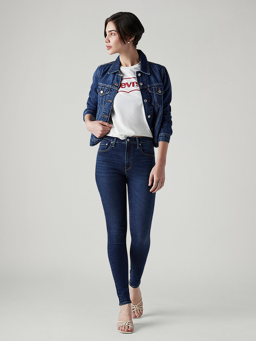 Women's 721 Dark Indigo Skinny Fit High Rise Jeans