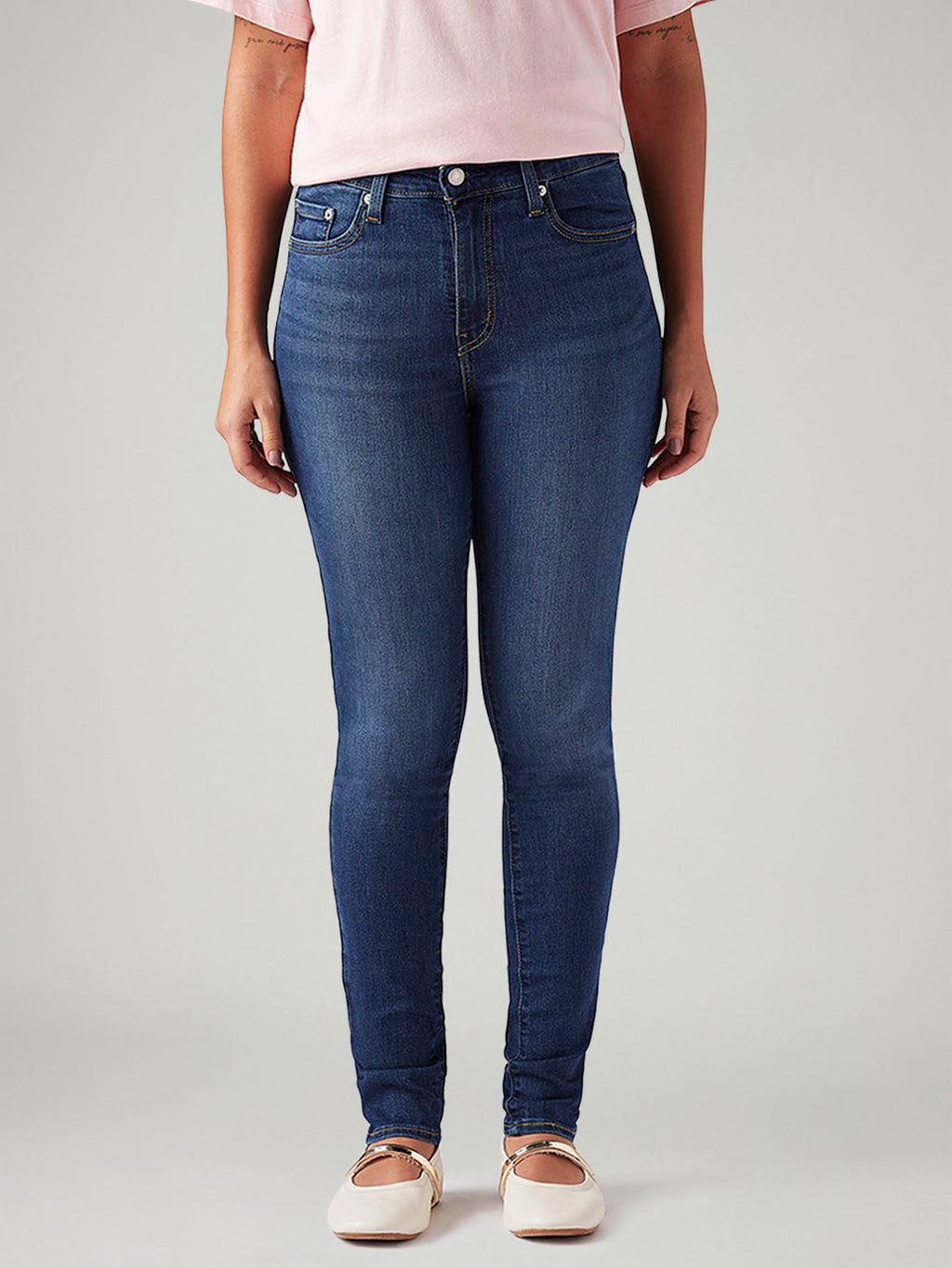 Women's 721 Dark Blue Skinny Fit High Rise Jeans