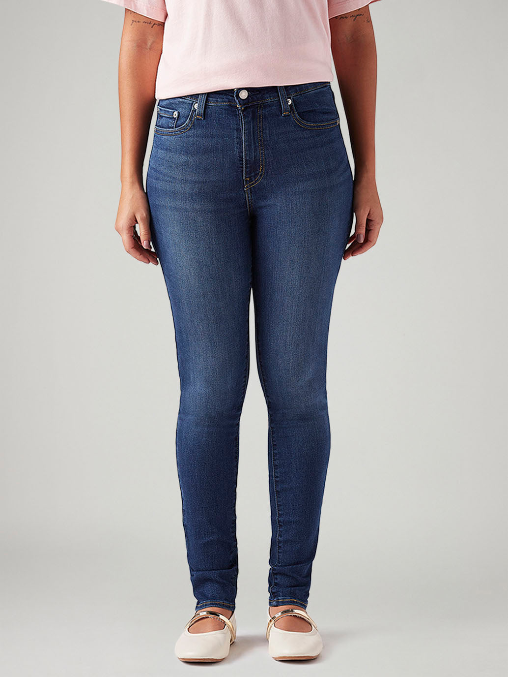 Women's 721 Dark Blue Skinny Fit High Rise Jeans