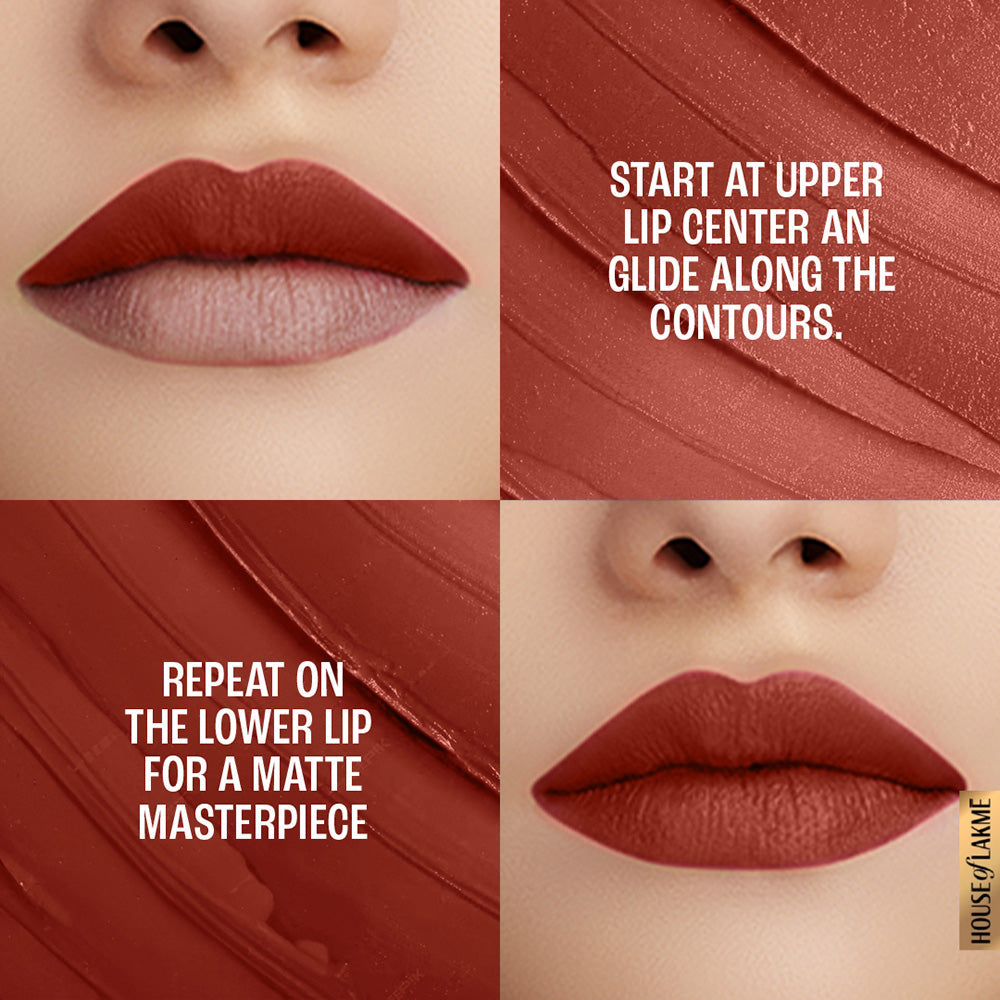 Lakmē 9to5 Powerplay Priming Matte Lipstick
