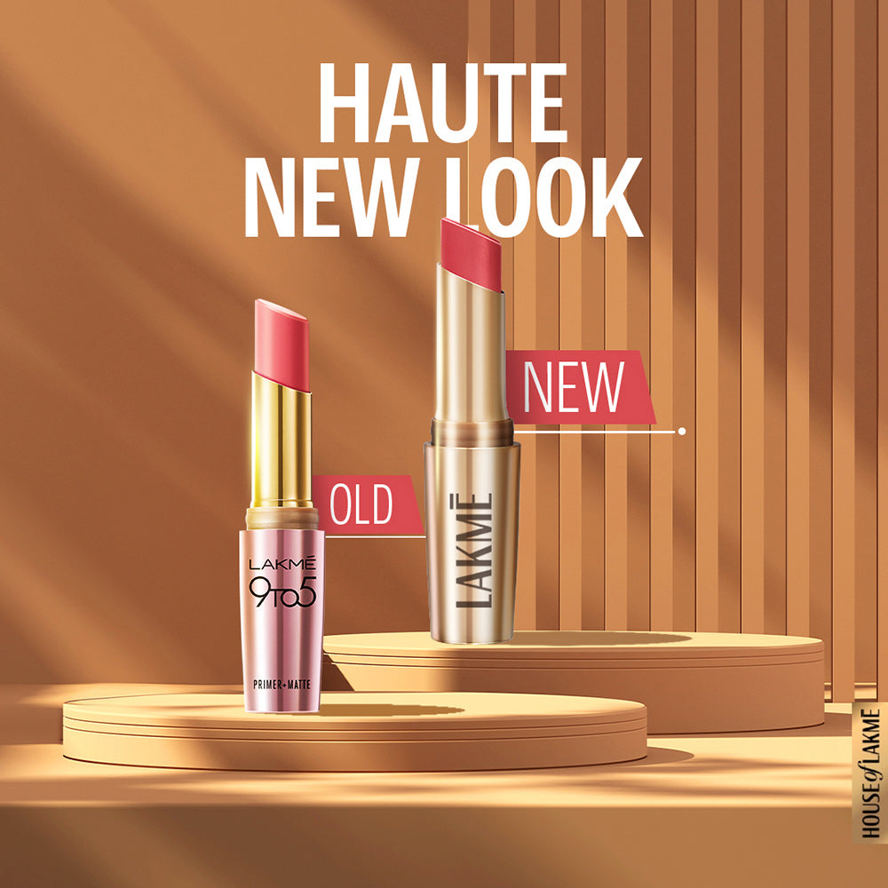 Lakmē 9to5 Powerplay Priming Matte Lipstick