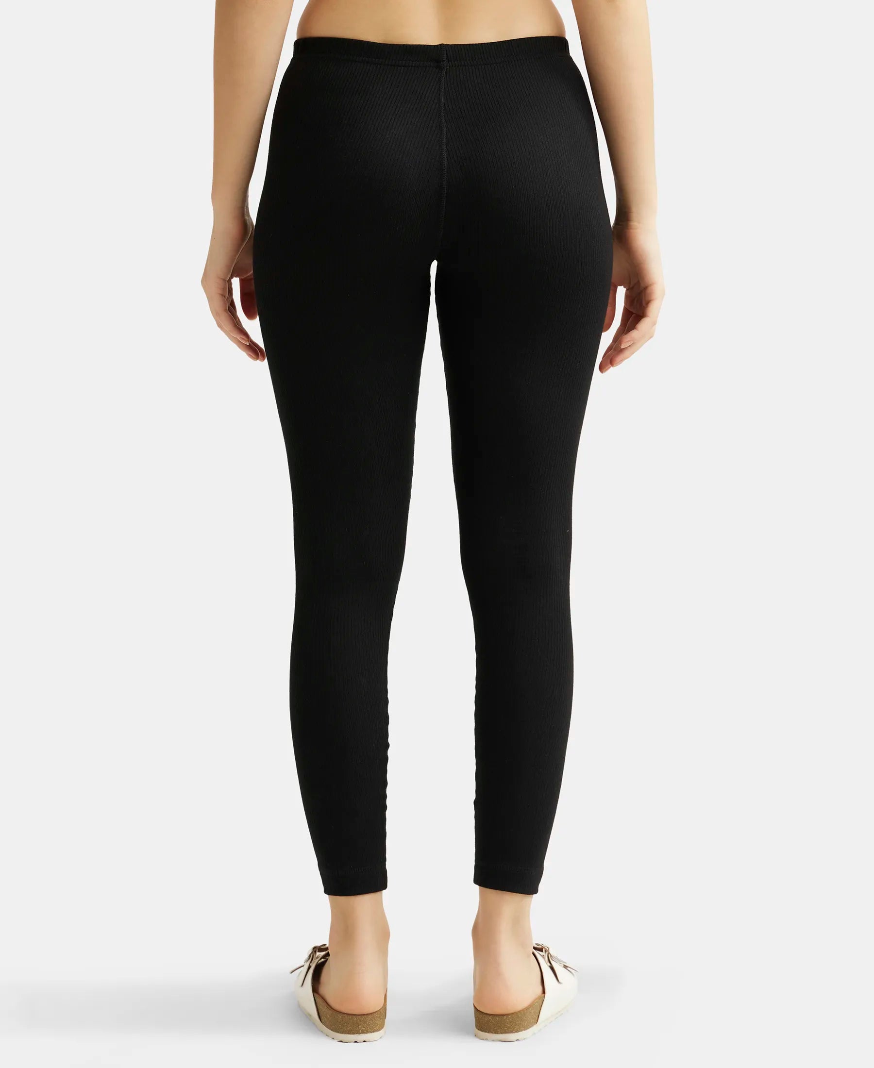 Extra Warmth Super Combed Cotton Rich Thermal Leggings with StayWarm Technology - Black