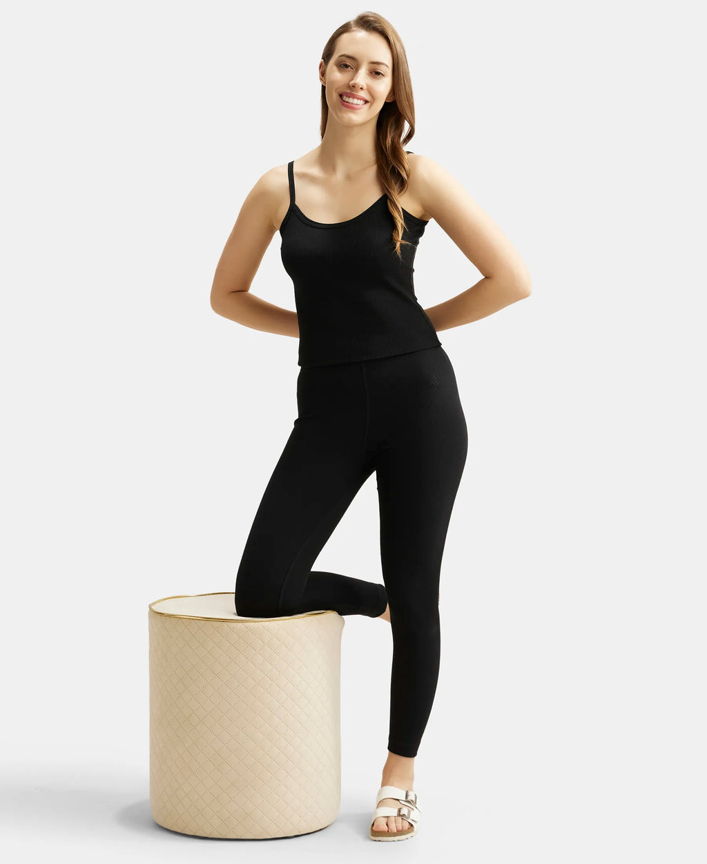 Extra Warmth Super Combed Cotton Rich Thermal Leggings with StayWarm Technology - Black