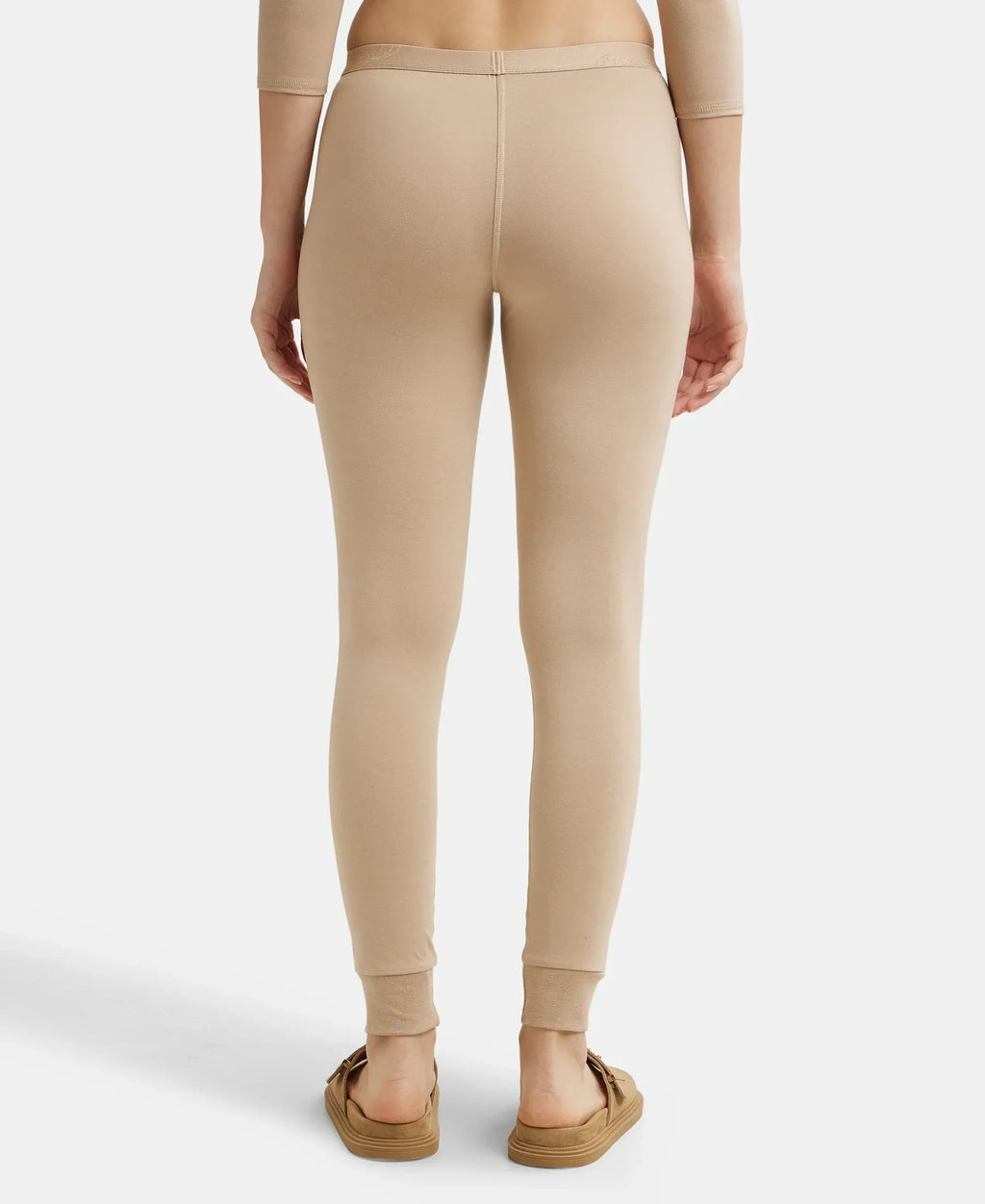 Warmth Soft Touch Microfiber Elastane Stretch Leggings with StayWarm Technology - Skin