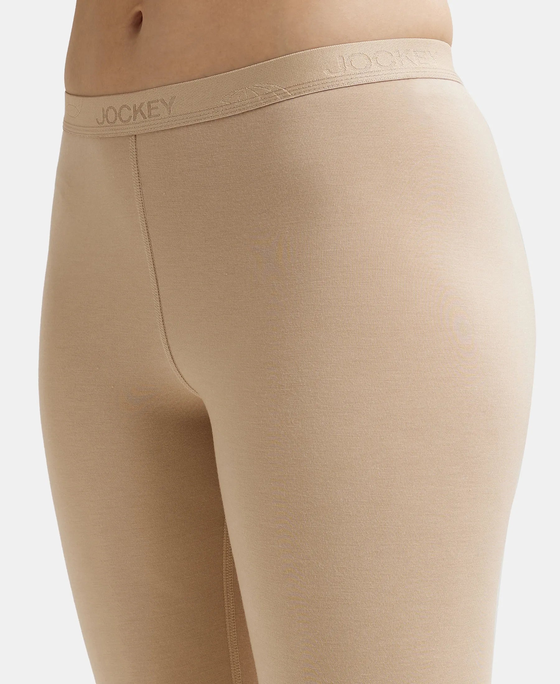 Warmth Soft Touch Microfiber Elastane Stretch Leggings with StayWarm Technology - Skin