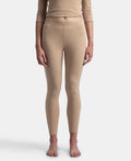 Super Warm Super Combed Cotton Rich Brushed Fabric Thermal Leggings with StayWarm Technology - Skin