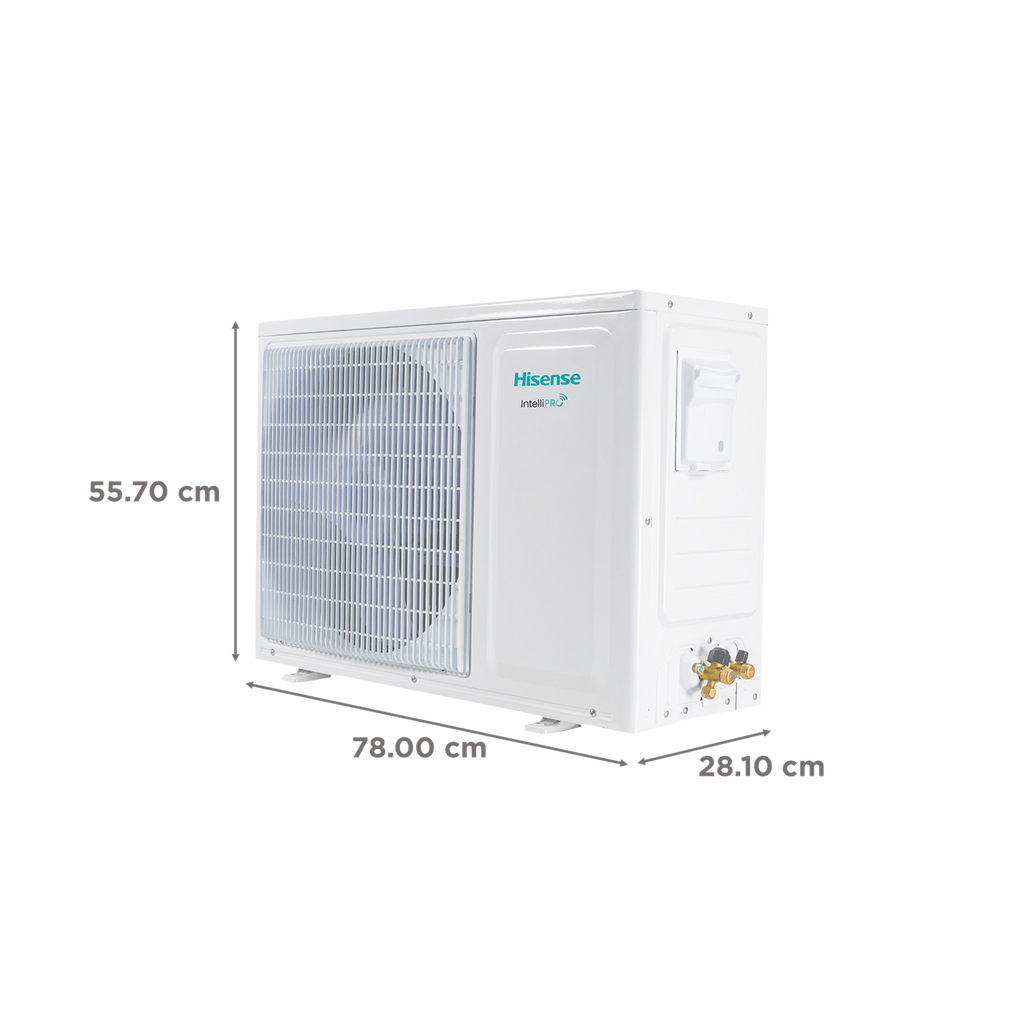 Hisense Intelli PRO 5 In 1 Convertible 2 Ton 3 Star Inverter Split Smart AC with 4-Way Swing (Copper Condenser, ATCW623HJP)