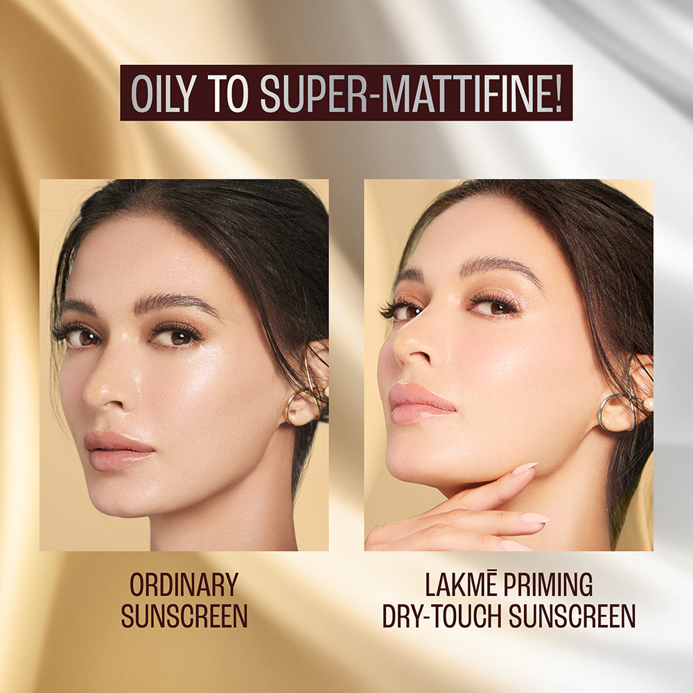 Lakmē Sun Expert Primer + Sunscreen, SPF 50 PA+++ for UVA/B, mattifying for makeup lovers 50g