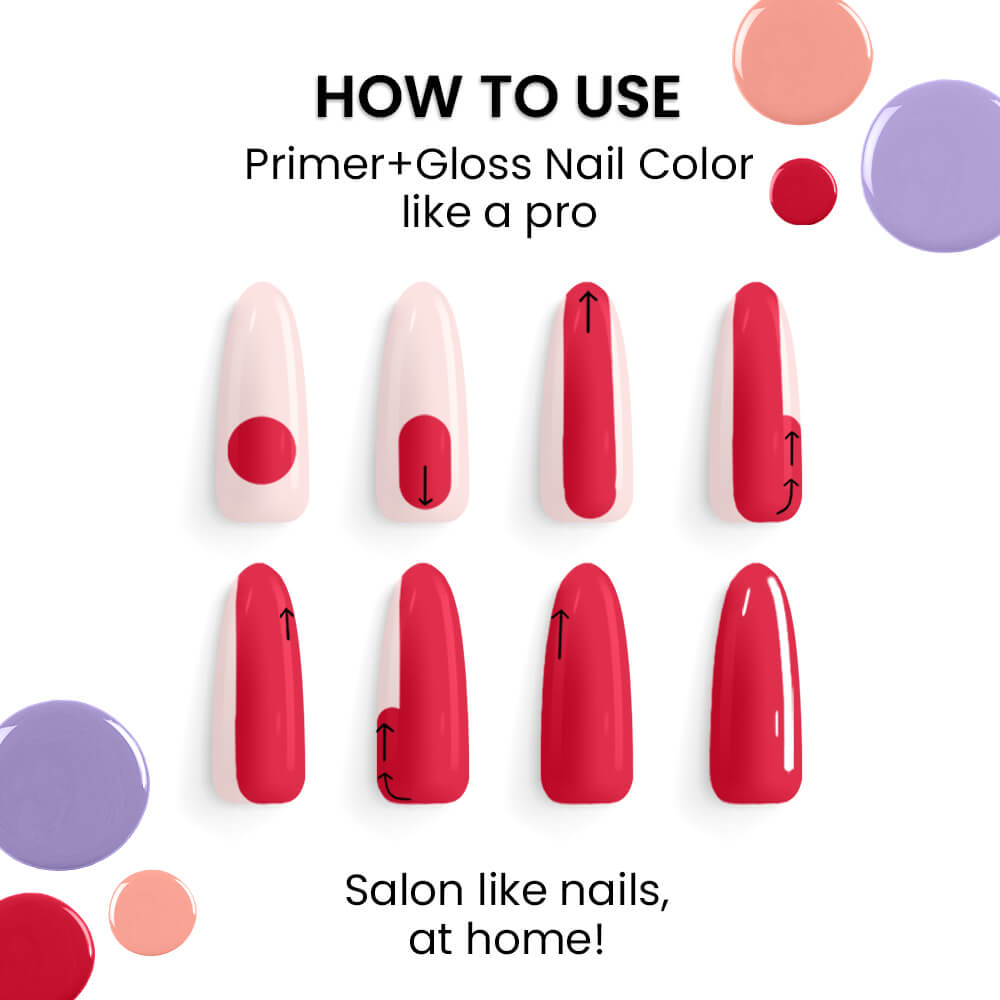 Lakme's Haute Nails Selection (Set of 4 Lakme 9to5 Primer+Gloss Nail Paints)